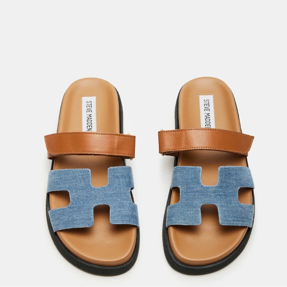 Steve Madden mayven denim slide- Size 7.5